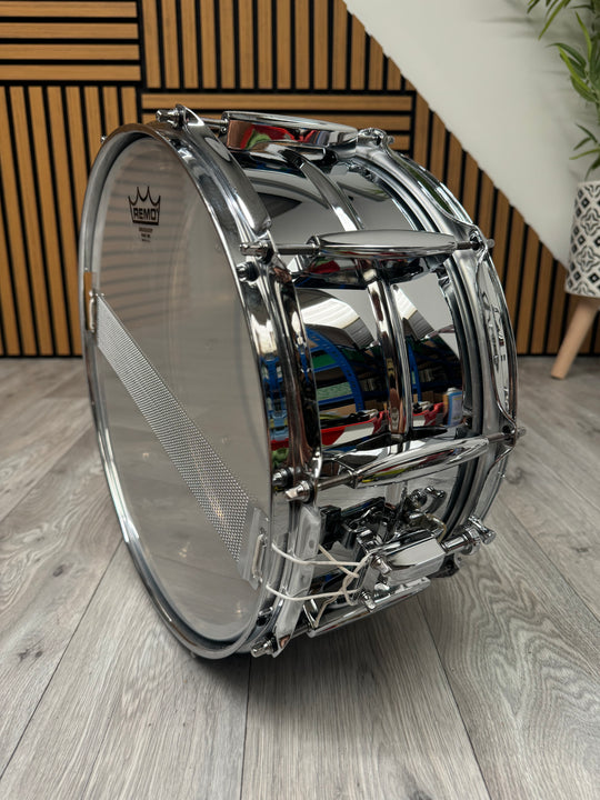 Worldmax 14” x 6.5” Snare Drum / 10-Lug / Chromed Beaded Steel Shell #OG8