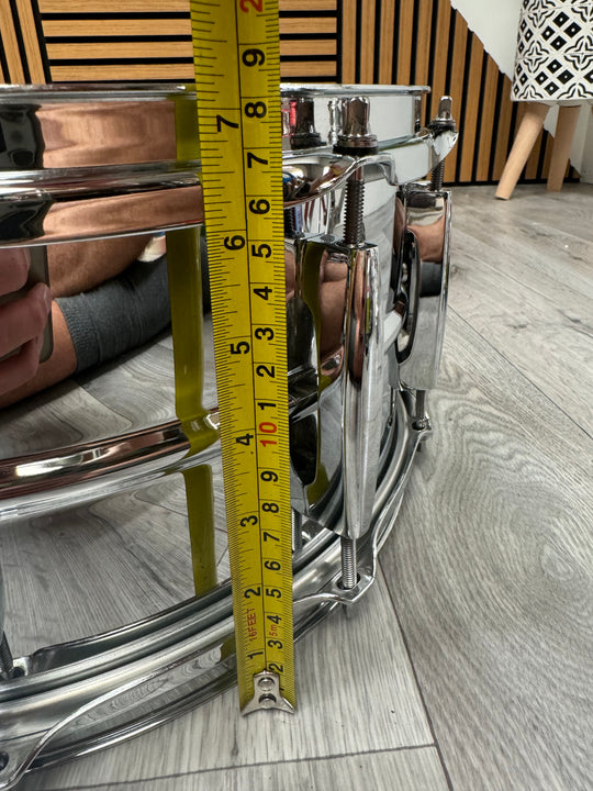 Worldmax 14” x 6.5” Snare Drum / 10-Lug / Chromed Beaded Steel Shell #OG8