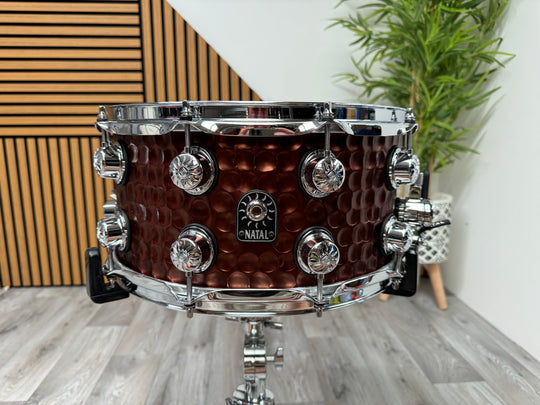 Natal 14” x 7” Snare Drum Hand Hammered / 10-Lug / Copper Finish Shell #OG9