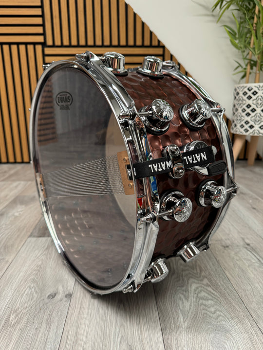 Natal 14” x 7” Snare Drum Hand Hammered / 10-Lug / Copper Finish Shell #OG9