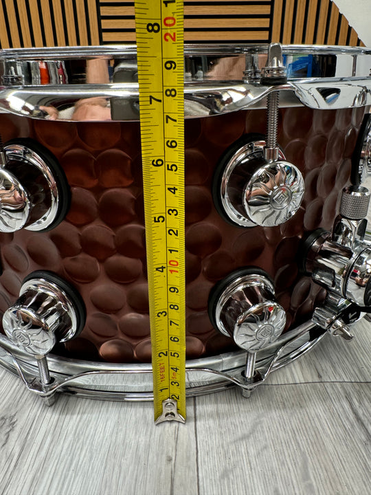 Natal 14” x 7” Snare Drum Hand Hammered / 10-Lug / Copper Finish Shell #OG9