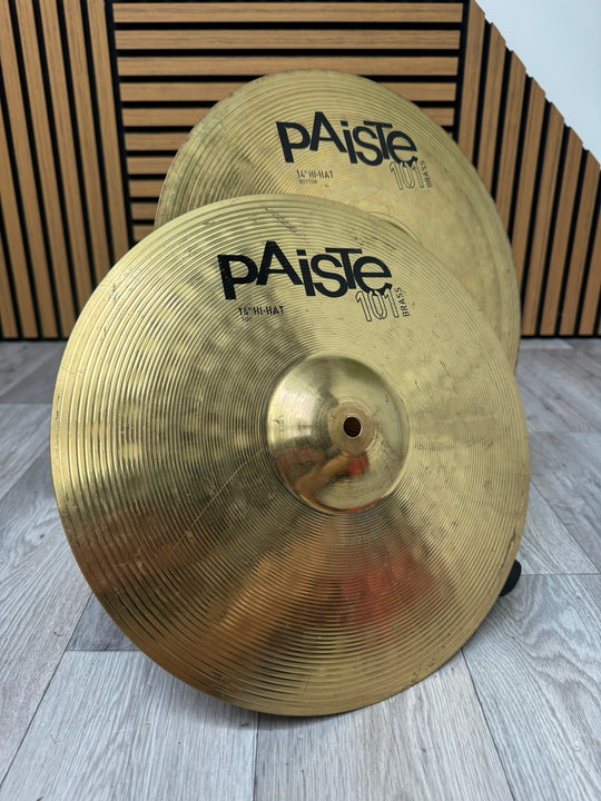 Paiste 101 Brass Hi Hats 14"/35cm Cymbals (Pair) #WK30