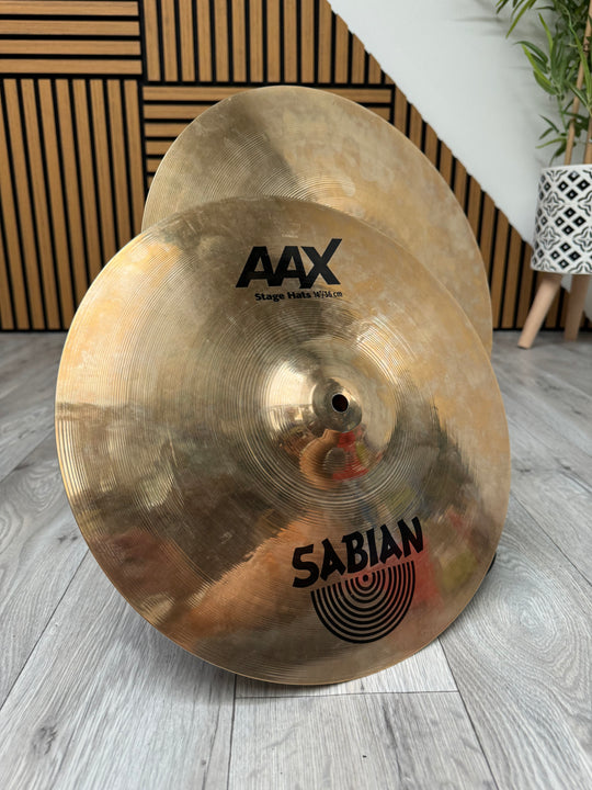 Sabian AAX Stage Hats 14”/36cm Hi Hat Cymbals (Pair) #OG14