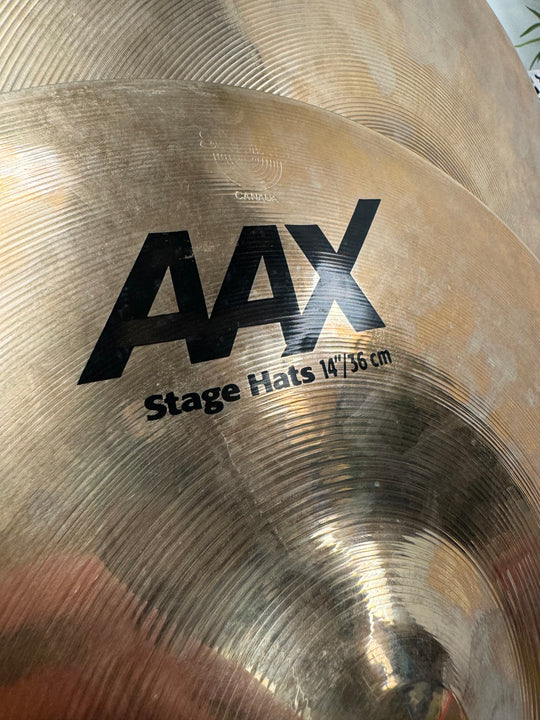 Sabian AAX Stage Hats 14”/36cm Hi Hat Cymbals (Pair) #OG14