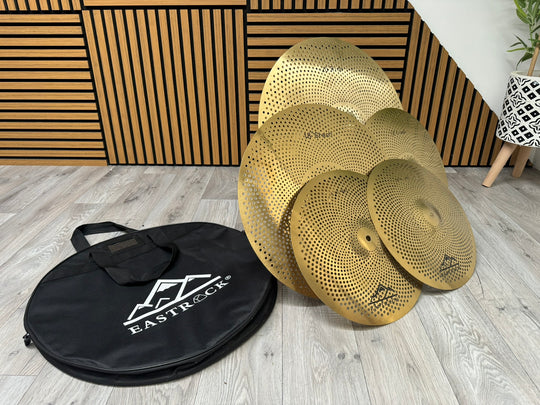 Eastrock Silent Cymbal Set / Crash/Ride/Hi Hats 20" 18" 16" 14" #WK47