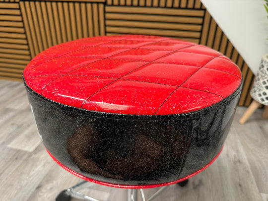 Natal Deluxe Padded Drum Stool Throne / Red / Double Braced #WK48