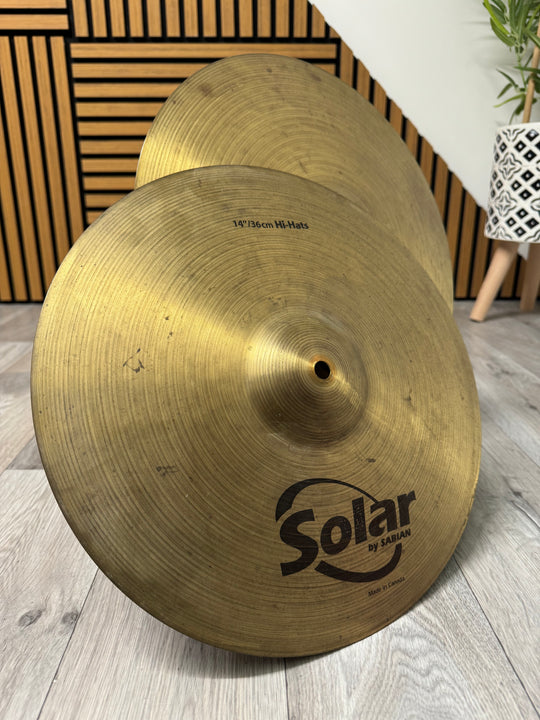 Solar by Sabian Hi Hats 14”/36cm Hi Hat Cymbals (Pair) #OX6