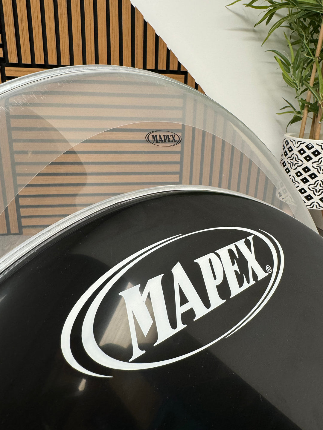 Mapex by Remo Bass 22" Drum Heads (Pair) / Black & Clear #OG40