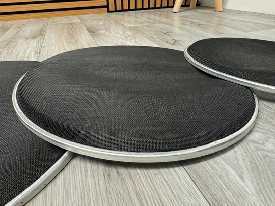 Mesh Tom Drum Heads Set Of 3 / Fusion Size / Silent Heads #OX14