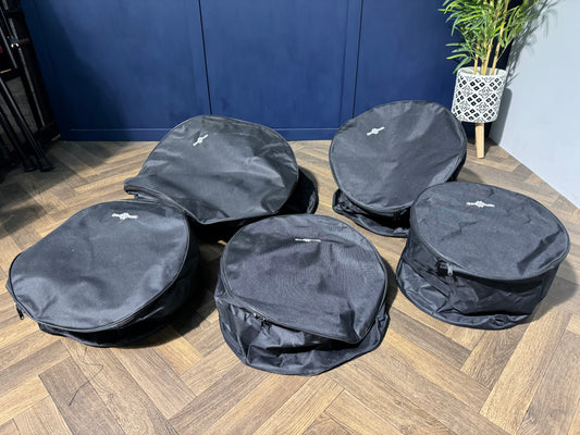 G4M Drum Case Set x5 / Standard Rock Size / Soft Drum Cases #NS47
