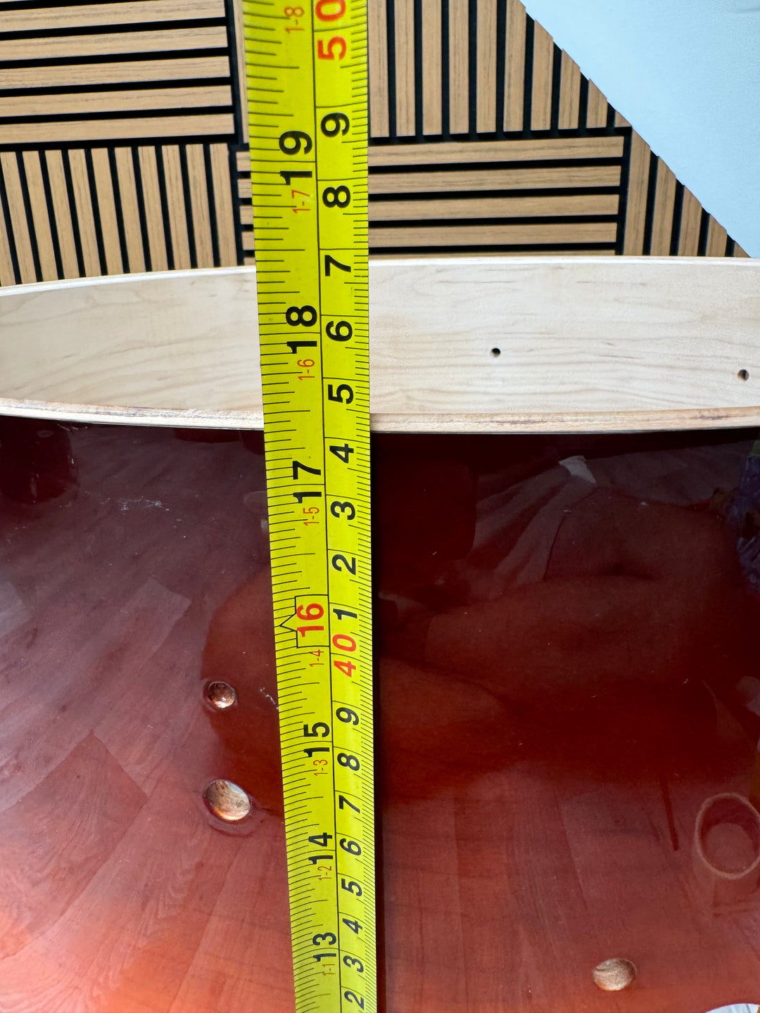 Mapex Meridian Maple Bass Drum Shell 22”x17.5” Bare Wood Project #OG46