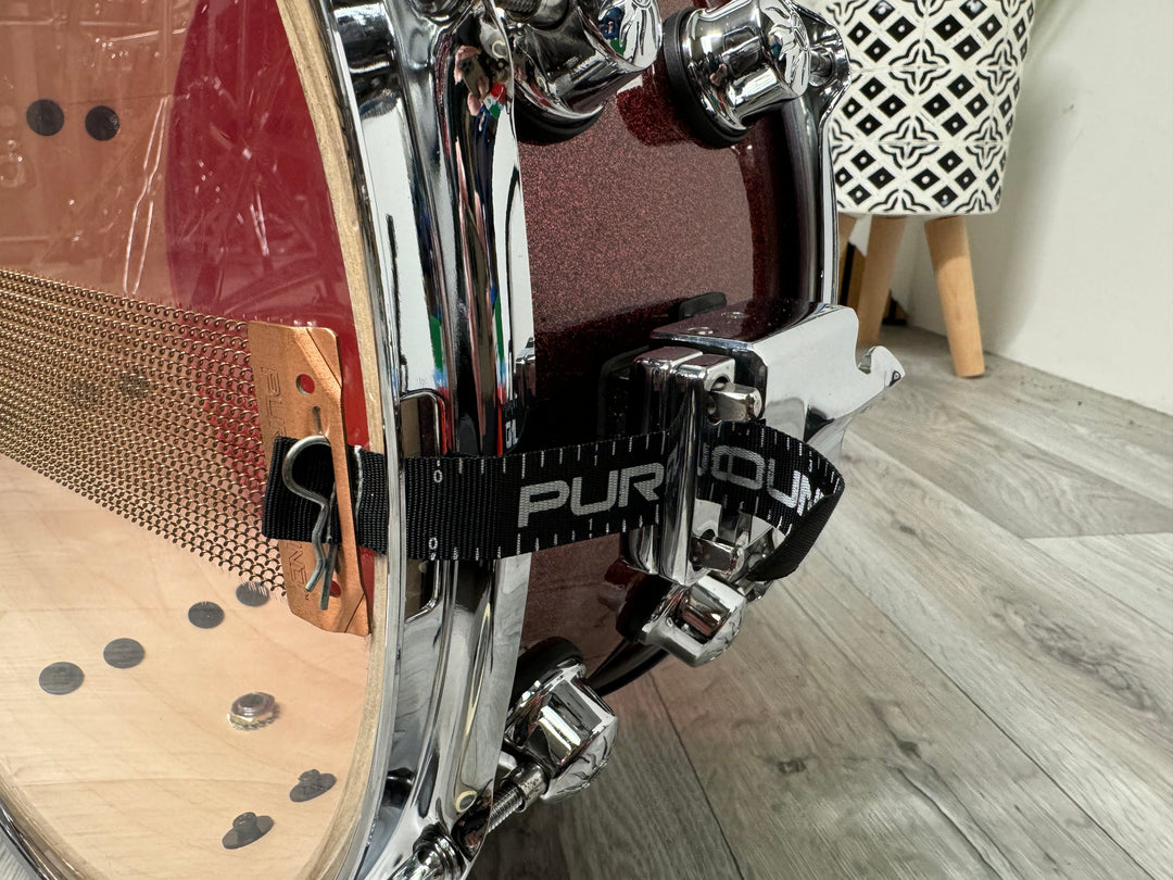 Natal Arcadia Snare Drum 14” x 6.5” / 8-Lug / Red Sparkle #OX27