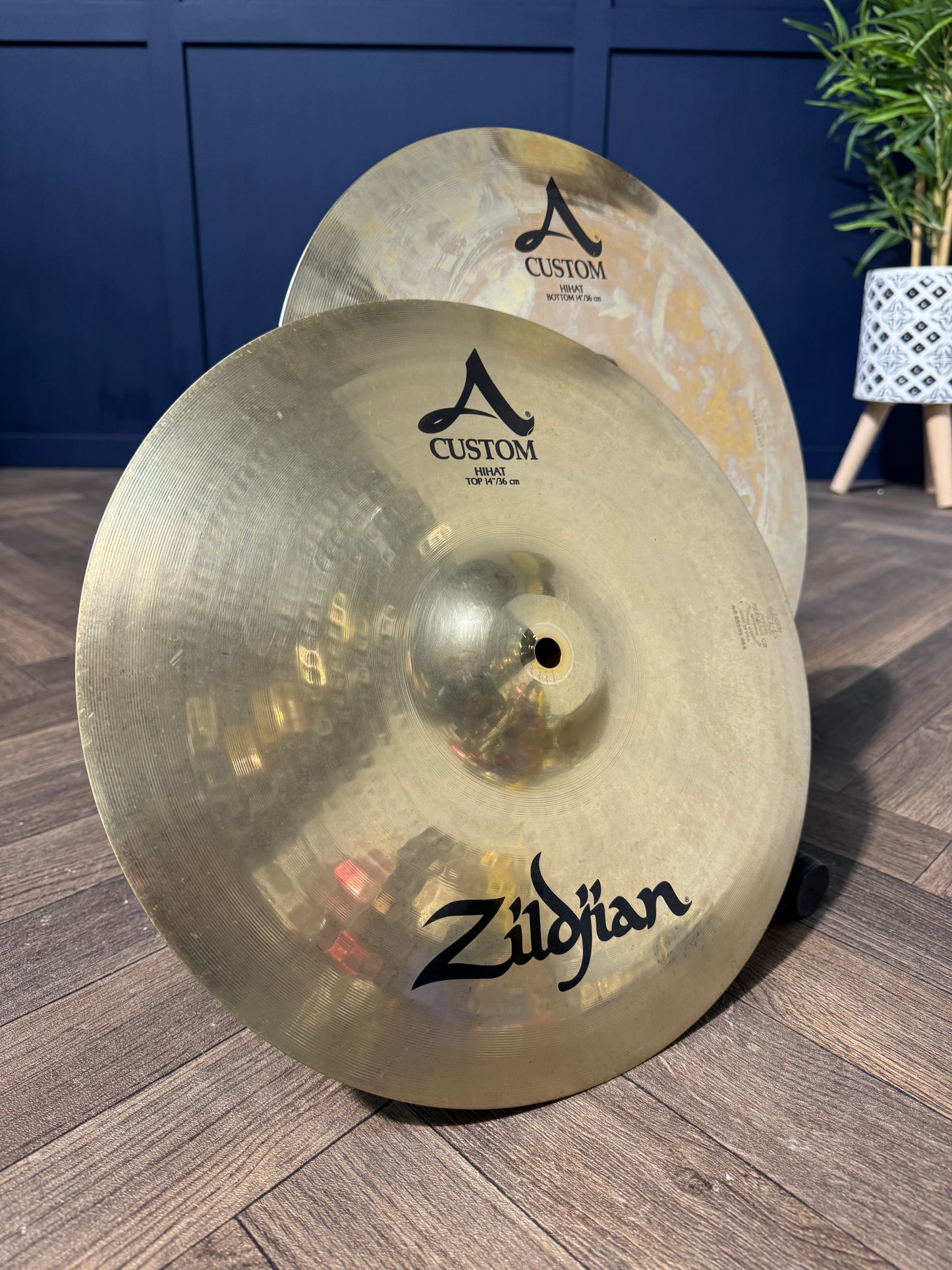 Zildjian A Custom Hi Hats 14”/36cm Hi Hat Cymbals (Pair) #NM15