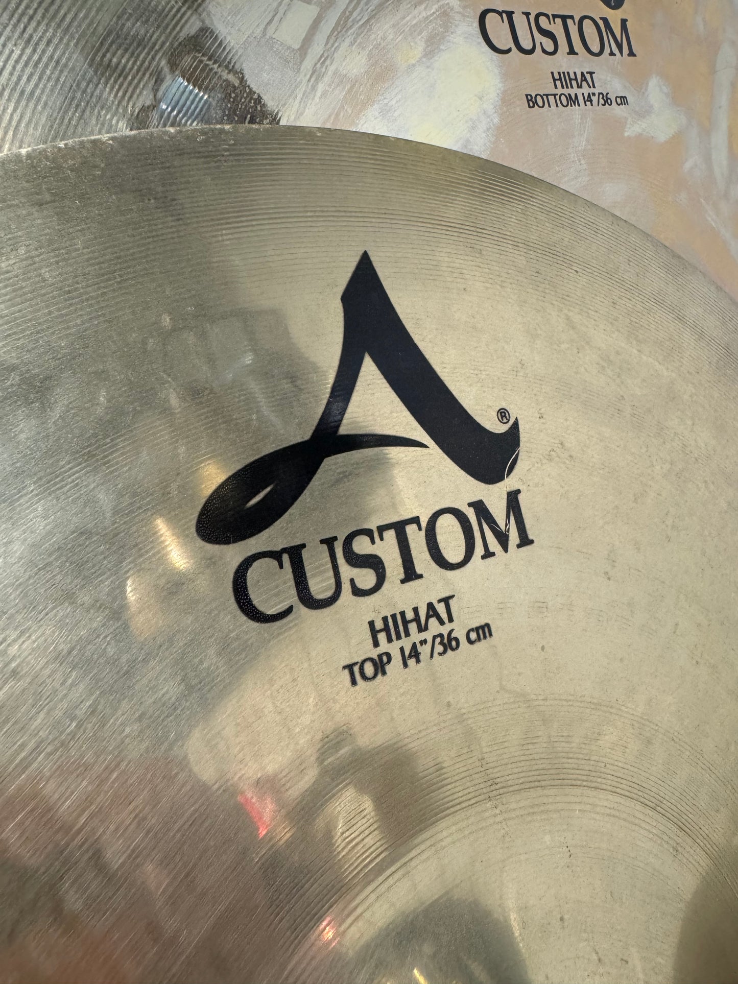 Zildjian A Custom Hi Hats 14”/36cm Hi Hat Cymbals (Pair) #NM15