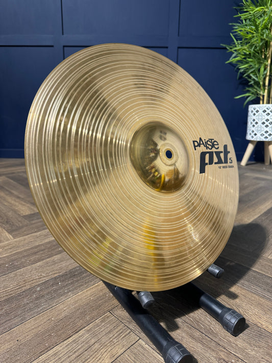 Paiste PST5 Rock Crash Cymbal 16”/40cm / Drum Accessory #MJ45