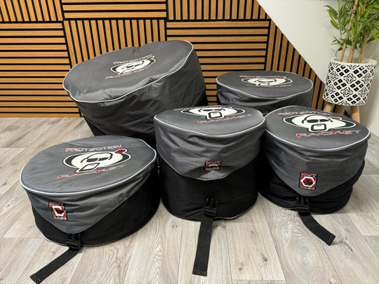 Protection Racket Nut Drum Case Set x4 / 22" 14" 12" 10" / Soft Cases #OX54