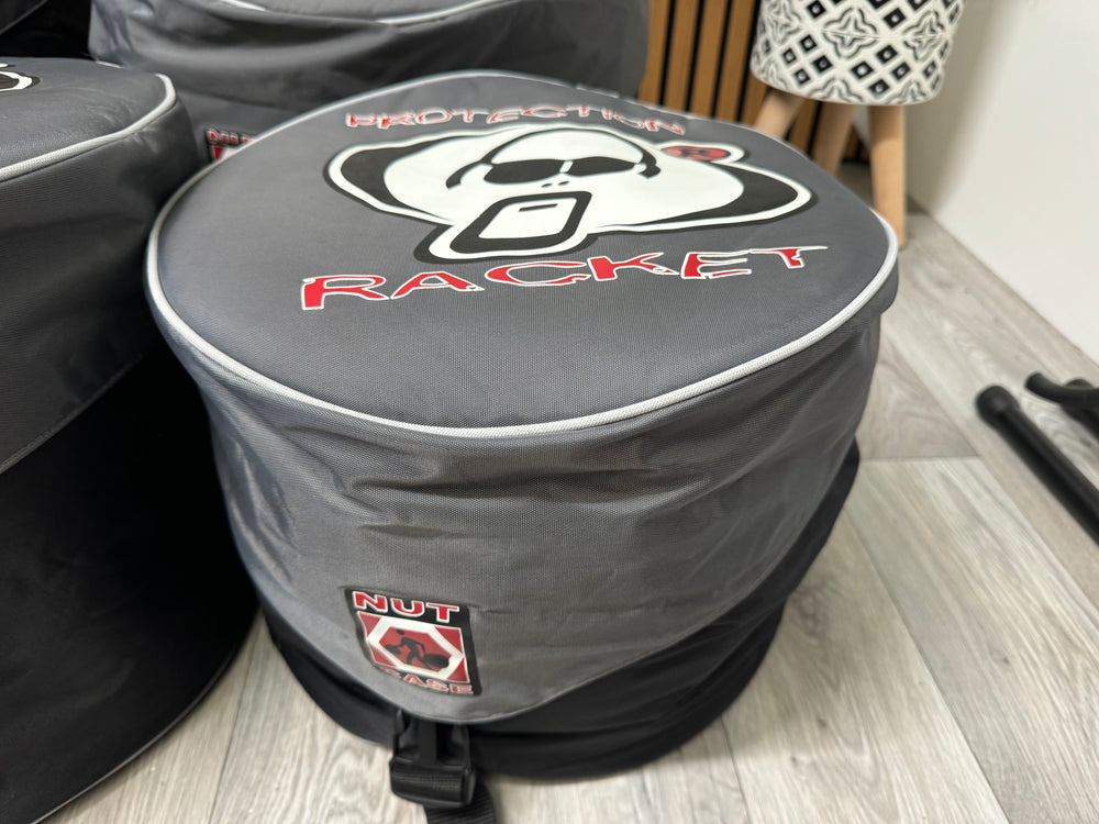 Protection Racket Nut Drum Case Set x4 / 22" 14" 12" 10" / Soft Cases #OX54