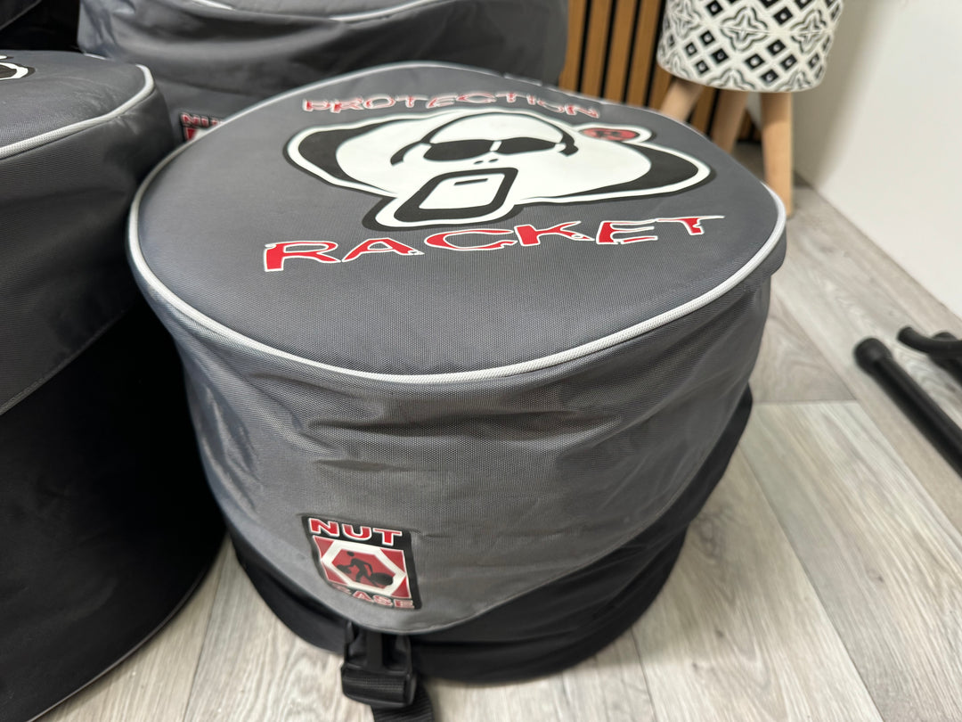 Protection Racket Nut Drum Case Set x4 / 22" 14" 12" 10" / Soft Cases #OX54