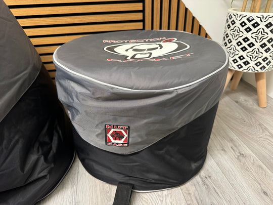 Protection Racket Nut Drum Case Set x4 / 22" 14" 12" 10" / Soft Cases #OX54