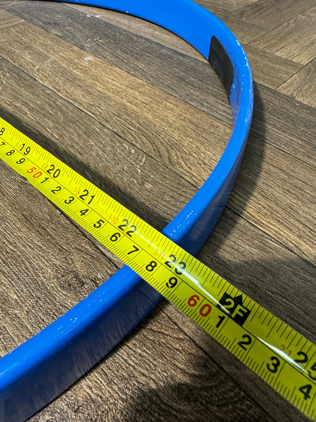 Blue Wooden Bass Drum 22”  Hoop Rim Hardware x1 #AA4
