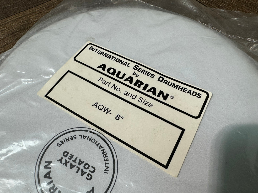 Aquarian Galaxy Coated 8" Tom Drum Head / White #AA11