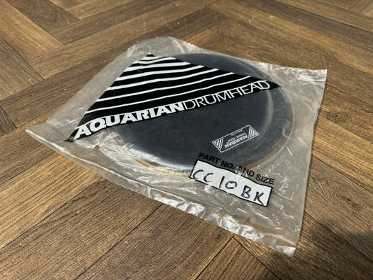 Aquarian Classic Clear 10" Tom Drum Head / Black #AA16
