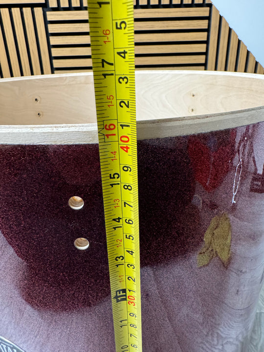 Natal Arcadia Tom Drum Shell 16”x16” Bare Wood Project #OX106