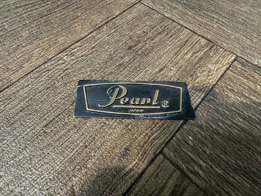 Vintage Pearl Drum Badge 70's / Drum Accessory