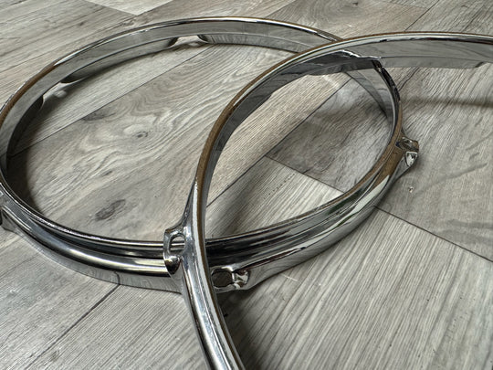 Gretsch 10” Drum Hoops Rims 6-Lug Hardware Tension #VX49