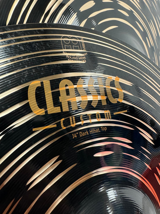 Meinl Classics Custom Dark 14”/36cm Hi Hat Cymbals (Pair) #OH2
