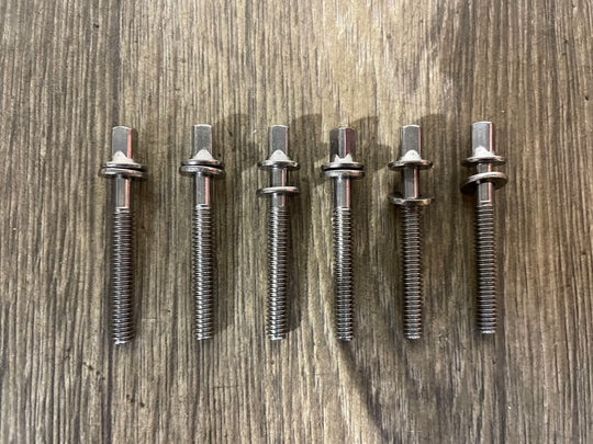 Natal Drum Tension Rods 50mm Screws Tom Hardware Spares x6 #GT26