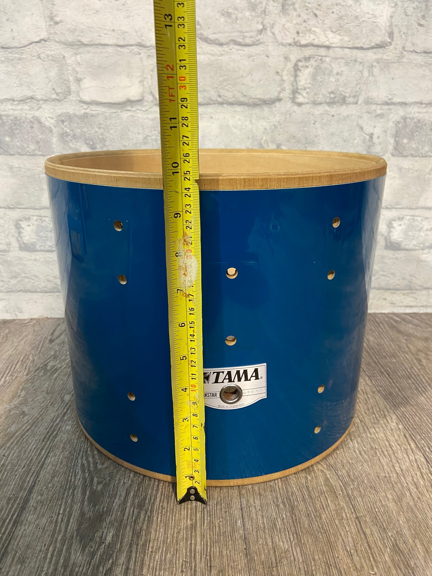 Tama Rockstar Tom Drum Shell 12”x10” Bare Wood Project / Upcycle #GP176