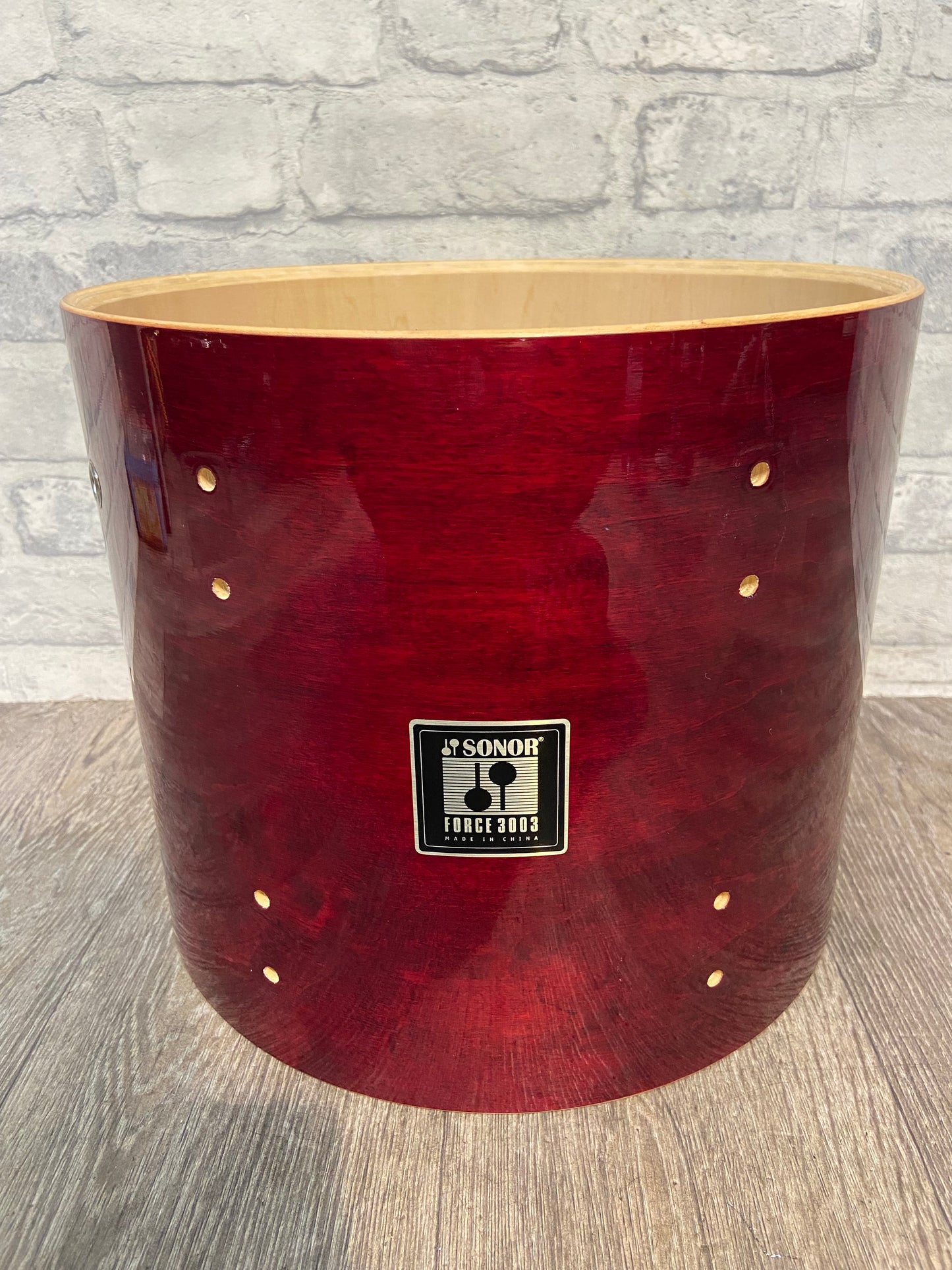 Sonor Force 3003 Tom Drum Shell 13”x11” Bare Wood Project #H17