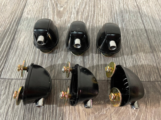 Black Tom/Bass Drum Spares Lugs 25mm Black Hardware  Set Of 6 #LU013