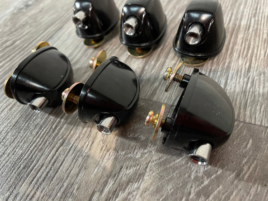 Black Tom/Bass Drum Spares Lugs 25mm Black Hardware  Set Of 6 #LU013