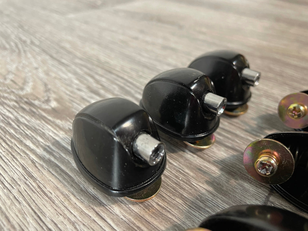 Black Tom/Bass Drum Spares Lugs 25mm Black Hardware  Set Of 6 #LU013