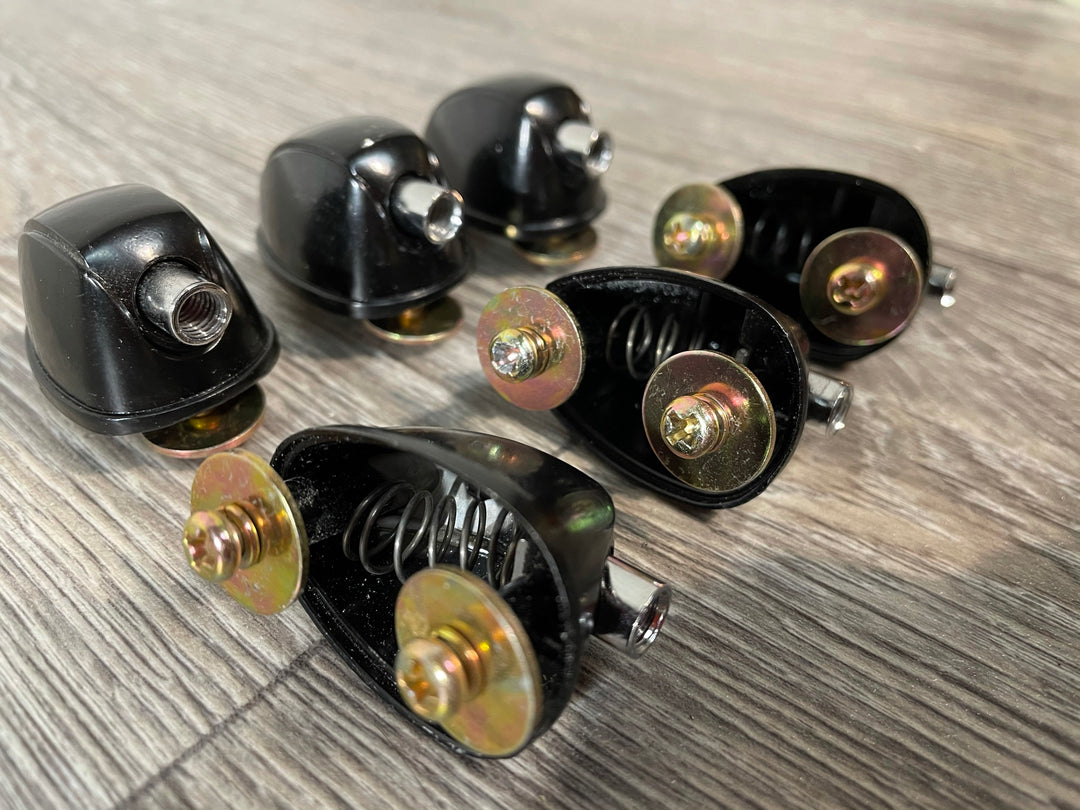 Black Tom/Bass Drum Spares Lugs 25mm Black Hardware  Set Of 6 #LU013