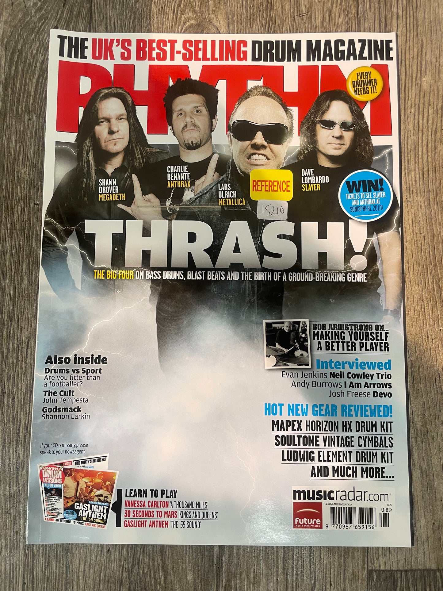 Rhythm Drum Magazine: Thrash / Issue 179 / August 2010