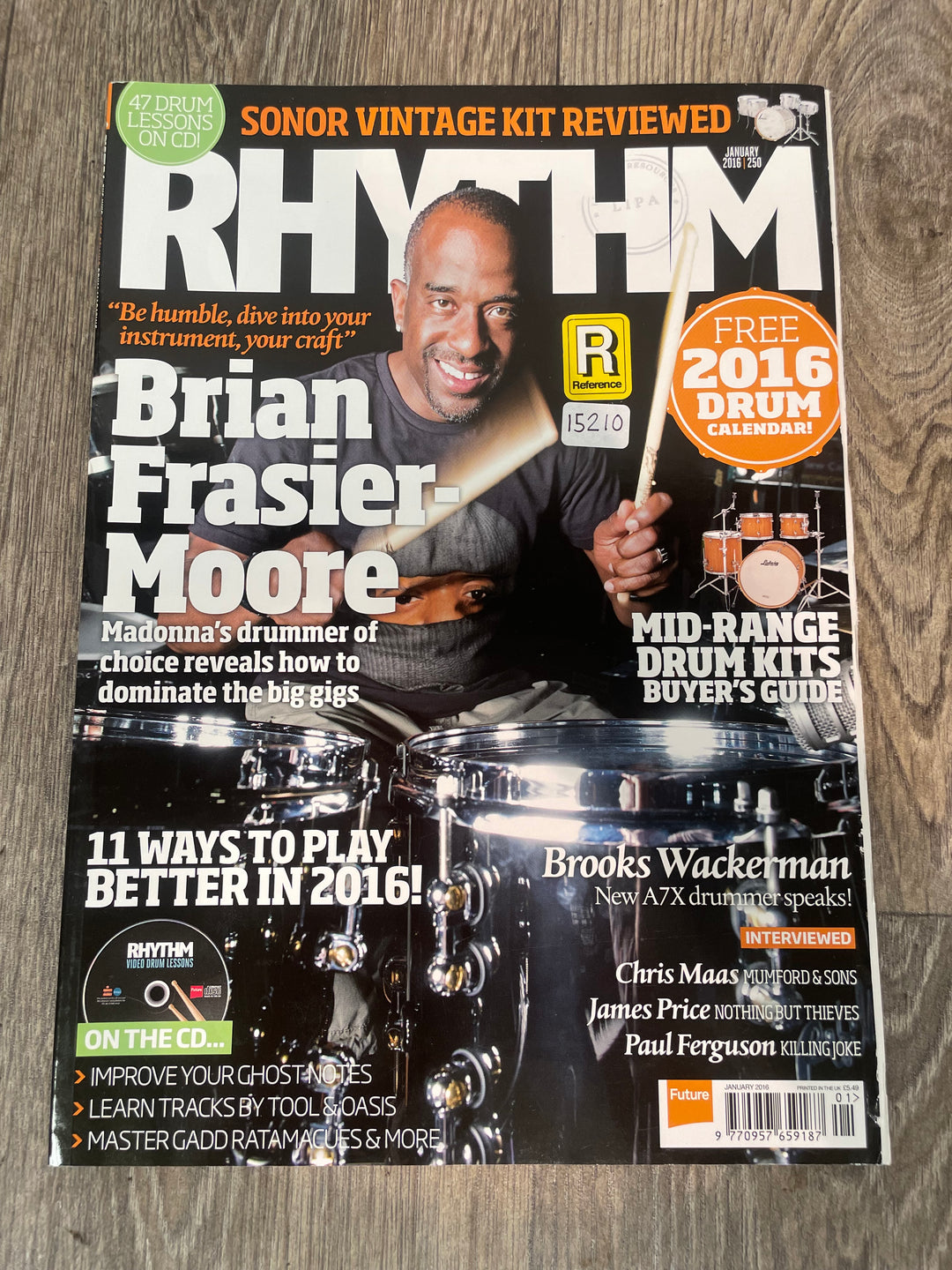 Rhythm Drum Magazine: Brian Frasier-Moore / Issue 250 / January 2016