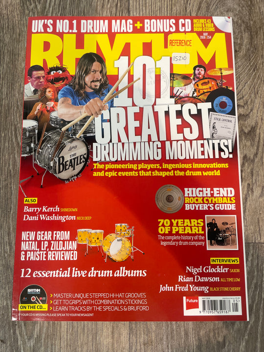 Rhythm Drum Magazine: 101 Greatest Drumming Moments / Issue 254 / May 2016