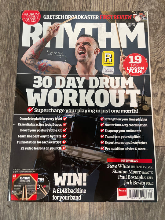 Rhythm Drum Magazine: 30 Day Drum Workout / Issue 246 / September 2015