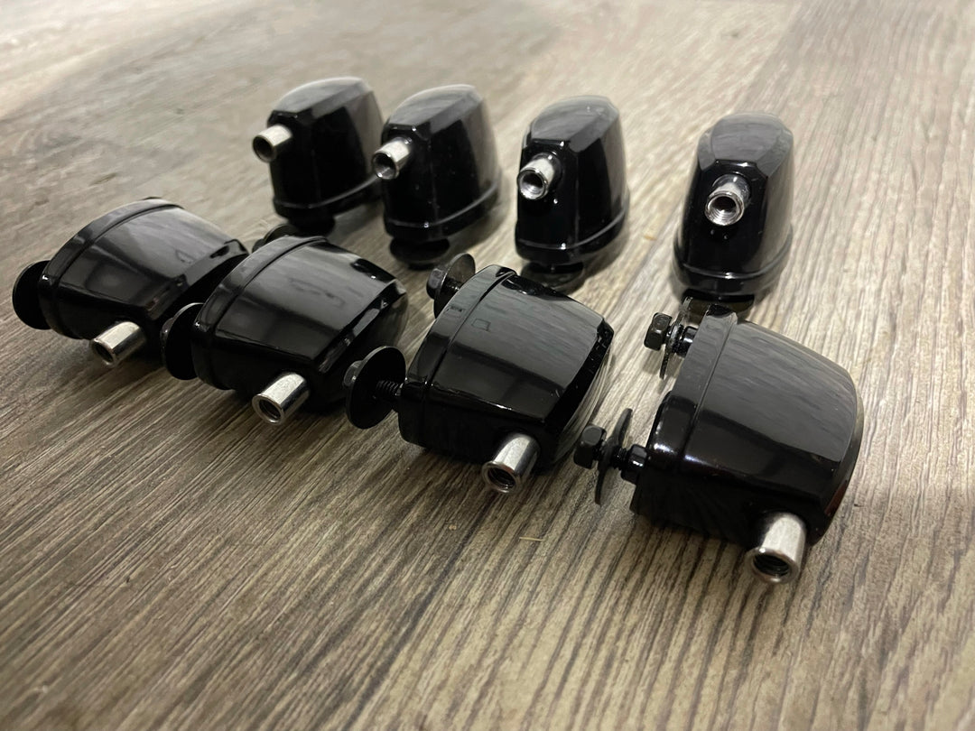 Pearl Forum Black Bass Drum Spares Lugs 32mm Hardware Set Of 8 #BC21/GI68/IJ34/LU162