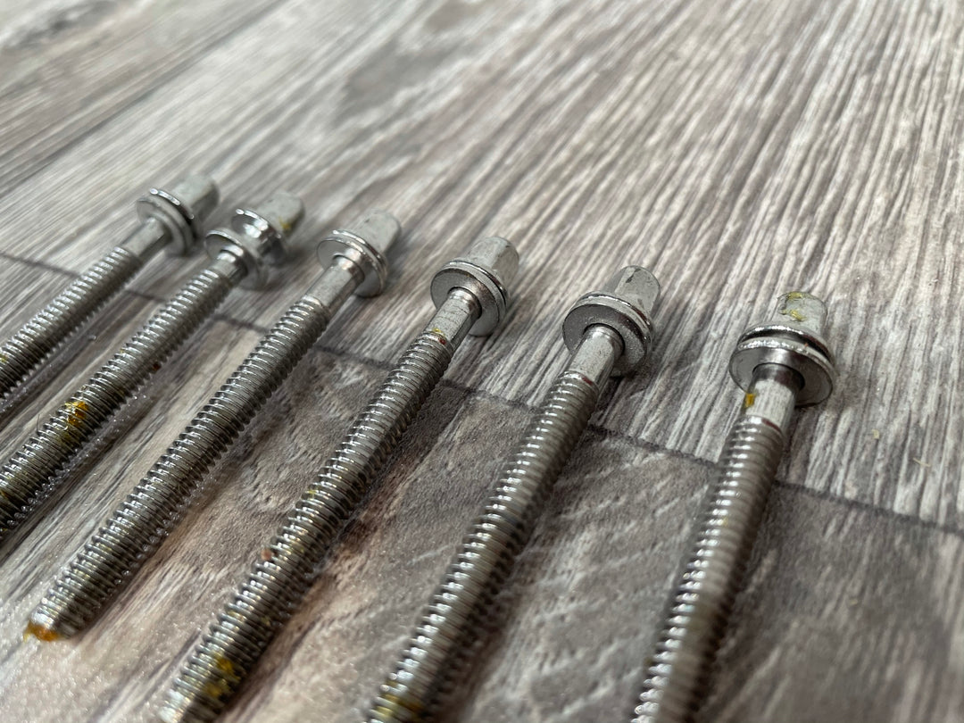 Sonor Drum Tension Rods 65mm Screws Tom Hardware  x6 #TE011