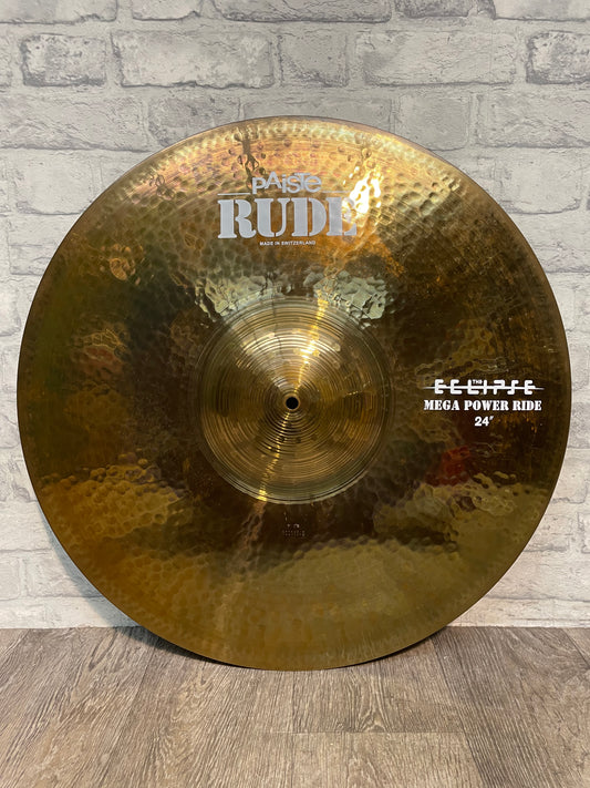 Paiste Rude ‘The Eclipse’ Mega Power Ride 24” Cymbal #GS27